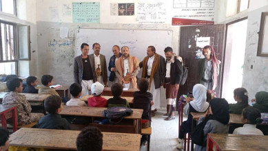 تفقد الأنشطة الصيفية في مديرية الرجم بمحافظة المحويت