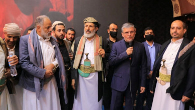 السفارة الإيرانية بصنعاء تستقبل جموع المعزين في استشهاد السيد علي الخامنئي