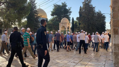عشرات المستوطنين الصهاينة يقتحمون الأقصى ودعوات  لتكثيف الرباط والتصدي للمخططات التهويدية