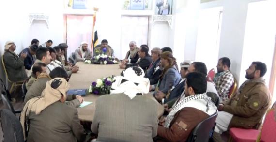 اجتماع برئاسة محافظ مأرب يناقش تعزيز التحشيد والتعبئة العامة لنصرة الأقصى